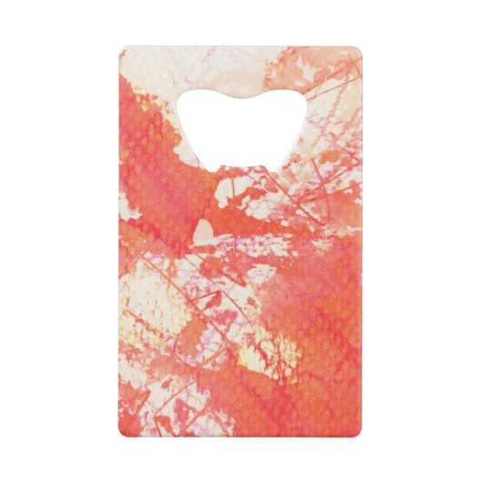 抽象的な手塗りの水彩画の背景。 2 クレジットカード栓抜き (正面)