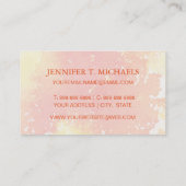 抽象的な手塗りの水彩画の背景。 2 名刺 (裏面)