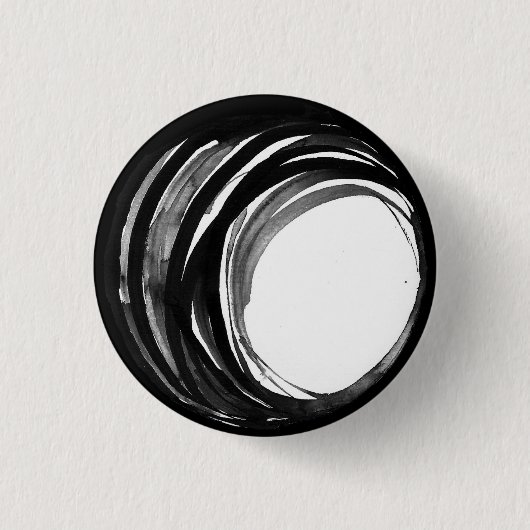 抽象的な数珠ボタン 缶バッジ (正面)
