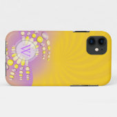 抽象的な日差しスワールiPhoneケース Case-Mate iPhoneケース (裏面(横))