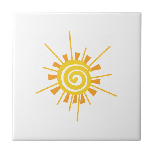 抽象的な日曜日 タイル (正面)