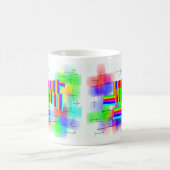 抽象的な日没 コーヒーマグカップ (中央)