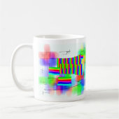 抽象的な日没 コーヒーマグカップ (左)