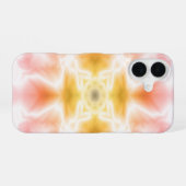 抽象的な明るいデザイン iPhone 16ケース (裏面横)