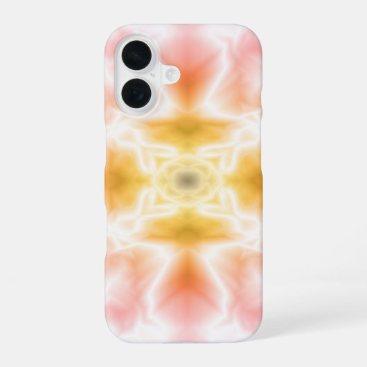 抽象的な明るいデザイン iPhone 16ケース (裏面)