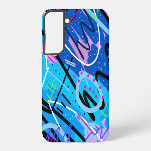 抽象的な星座アート SAMSUNG GALAXYケース (裏面)