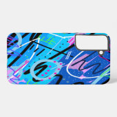 抽象的な星座アート SAMSUNG GALAXYケース (裏面横)