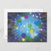 抽象的な星 ポストカード (正面/裏面)