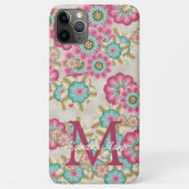 抽象的な春の花柄のオーダーメイドデザイン Case-Mate iPhoneケース (裏面)