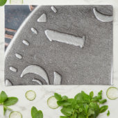 抽象的な時間 キッチンタオル (折り畳み)