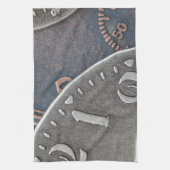 抽象的な時間 キッチンタオル (縦)