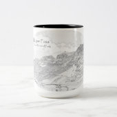 抽象的な景色のマグ ツートーンマグカップ (中央)