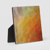 抽象的な暖かさ：印象派のモザイク フォトプラーク (正面)