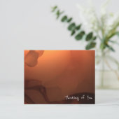 抽象的な暖かな光とテクスチャー1: "Thinking of You" ポストカード (スタンド正面)