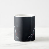 抽象的な暗さ コーヒーマグカップ (中央)