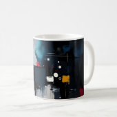 抽象的な暗さ コーヒーマグカップ (正面右)
