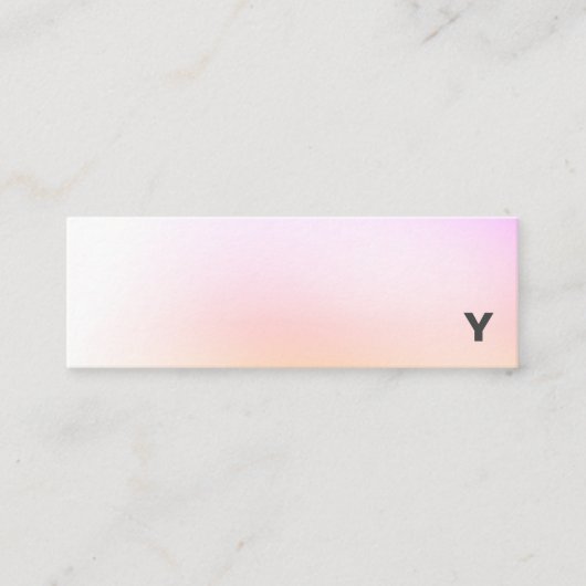 抽象的な最小主義の勾配の小型名刺 スキニー名刺 (正面)