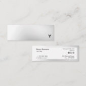 抽象的な最小主義の勾配の小型名刺 スキニー名刺 (正面/裏面)