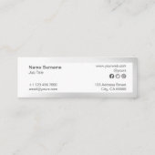 抽象的な最小主義の勾配の小型名刺 スキニー名刺 (裏面)