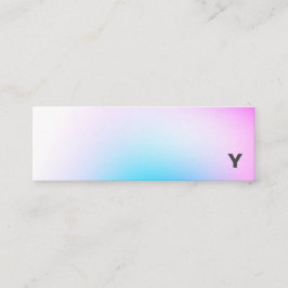 抽象的な最小主義の勾配の小型名刺 スキニー名刺