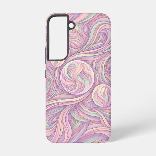 抽象的な月相パステルSamsungケース Samsung Galaxyケース (裏面)