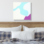 抽象的な有機的形状 キャンバスプリント (インサイチュ (寝室))