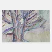 抽象的な木々 ラッピングペーパーシート (正面2)