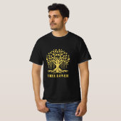 抽象的な木と太陽のTシャツデザイン Tシャツ (正面フル)