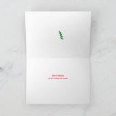 抽象的な木のテンプレート シーズンカード (内部)