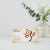 抽象的な木の名刺 名刺 (スタンド正面)