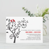 抽象的な木の愛鳥 招待状 (スタンド正面)