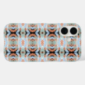 抽象的な枝分かれパターンと淡いパステルカラー Case-Mate iPhoneケース (裏面 (横))