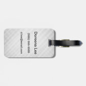 抽象的な格子図形 ラゲッジタグ (裏面横)