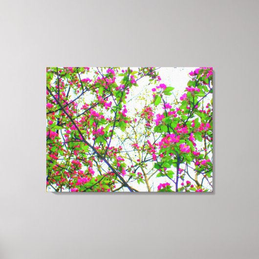 抽象的な桜のキャンバスプリント キャンバスプリント (正面)