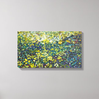 抽象的な森のアクリルキャンバスウォールアート キャンバスプリント