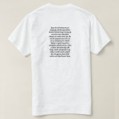 抽象的な植物の水彩画アート Tシャツ (デザイン裏面)