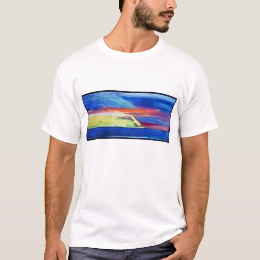 抽象的な構成 Tシャツ (正面)