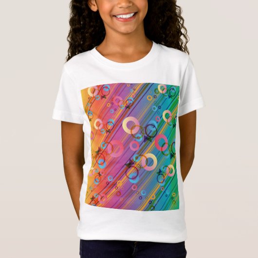 抽象的な構成 Tシャツ (正面)