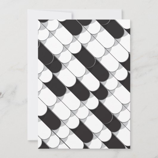 抽象的な構築(タイル) サンキューカード (正面)