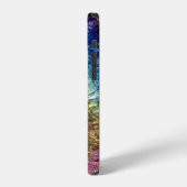 抽象的な模様の輝く石柄のiPhoneケース iPhoneケース (左側面)