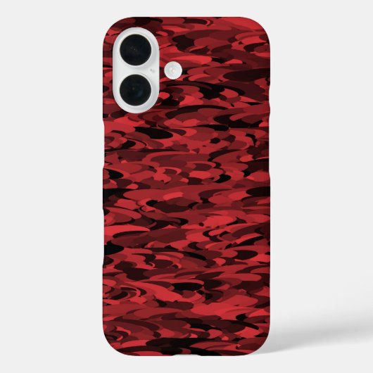 抽象的な模様 赤と黒 Case-Mate iPhoneケース (裏面)
