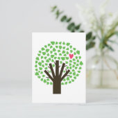 抽象的な樹木の愛好家 ポストカード (スタンド正面)