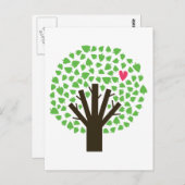 抽象的な樹木の愛好家 ポストカード (正面/裏面)