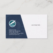 抽象的な機械ギアエンジニアの名刺 名刺 (裏面)