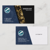 抽象的な機械ギアエンジニアの名刺 名刺 (正面/裏面)