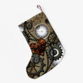 抽象的な機械デザイン スモールクリスマスストッキング (裏面 (吊り時))