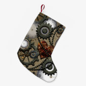抽象的な機械デザイン スモールクリスマスストッキング (正面 (吊り時))