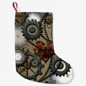 抽象的な機械デザイン スモールクリスマスストッキング (正面)