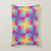 抽象的な正方形のベクトルモザイク アクセントクッション (正面(垂直))