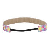 抽象的な正方形のベクトルモザイク アスレチックヘッドバンド (裏面)